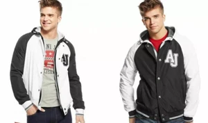 NEU ARMANI JEANS Herren großes Logo Uni Kapuze Sportjacke Größe XXL - Bild 1 von 12