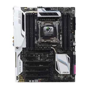 ASUS X99-DELUXE Motherboard ATX Intel X99 LGA2011-3 DDR4 64GB SATA3 M.2 SPDIF - Picture 1 of 4
