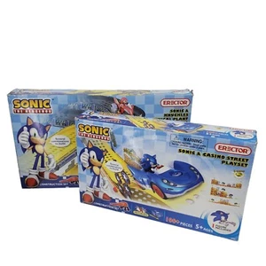 Set Sonic the Hedgehog Sega Erector and Knuckles Chemical Plant Racing Track Lot - Picture 1 of 8