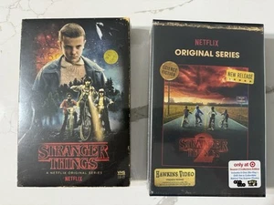 Stranger Things Season 1 & 2 BLU RAY  + DVD TARGET Exclusive VHS BOX Sealed - Picture 1 of 2