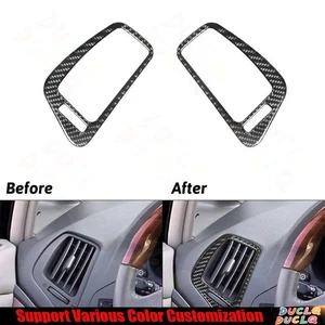 Cubierta del panel de salida de ventilación de aire del tablero de instrumentos de fibra de carbono 2 piezas para Lexus RX300 98-03 - Imagen 1 de 8