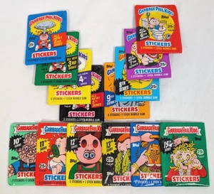 14x Topps Garbage Pail Kids Original 2nd-15th Series .25 LOGO Wax Packs OS2-OS15 - Picture 1 of 3