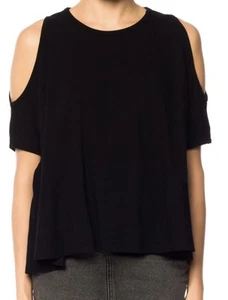 All Saints Ella Fifi Tee Cold Shoulder Blouse Top Size M - Picture 1 of 8