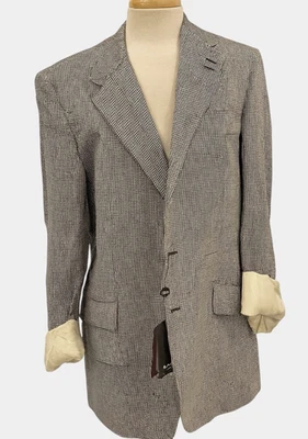 Paul Smith London “Westbourne” Blazer 42 • Black White Check Wool Made in Italy - Image 1 of 4