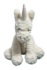 Jellycat Unicorn Fuddlewuddle Plush Toy 10" Milk White Collectible Rare Clean - Picture 1 of 10