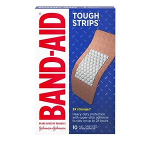 6 - UNBOX Pflaster Marke Tough Strips Klebebandagen, extra groß, 10ct - Bild 1 von 2