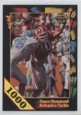 1991 Wild Card Draft 1000 Stripe Vance Hammond #44 - Image 1 of 2