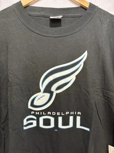 Philadelphia Soul Shirt Men's XL Black Majestic Crewneck NWT QB Graziano Arena - Picture 1 of 9