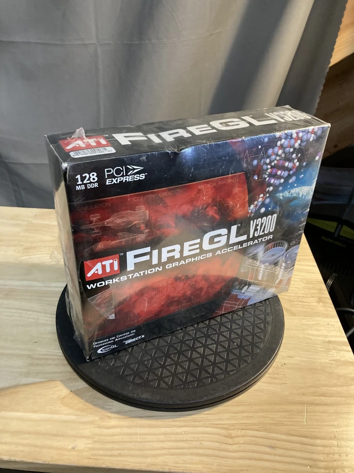 ATI FireGL V3200 PCI-e 128MB Dual DVI Video Graphics Card  Sealed - Image 1 of 4