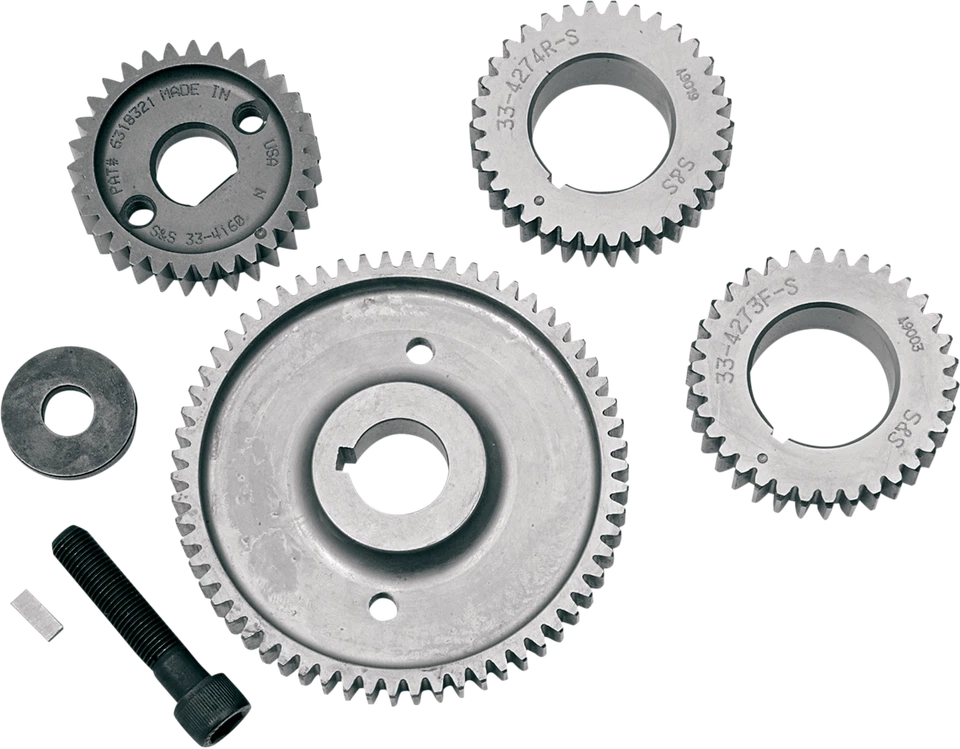 Kit de transmisión de engranajes S&S CYCLE 33-4285 4 engranajes leva - doble leva 08-17 Harley Fat Bob FXDF Foto 1 de 1