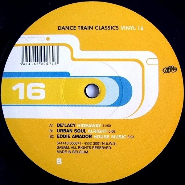 DANCE TRAIN CLASSICS 16 - DELACY - HIDEAWAY - 12" VINYL RECORD - HOUSE GARAGE DJ - Image 1 of 2