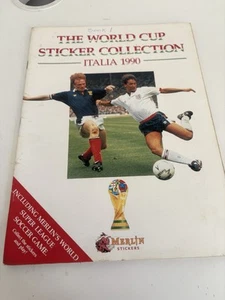 Colección de pegatinas de la Copa del Mundo Italia 90 álbum de pegatinas Merlín en completo - Imagen 1 de 13