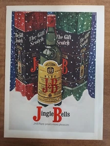 J&B 1970 Vintage Print Ad Whiskey The Gift Scotch Giftboxes  - Picture 1 of 1