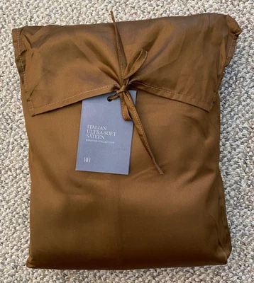 Juego de sábanas herrajes restauración satén italiano ultra suave 10148293 bronce rey Foto 1 de 4