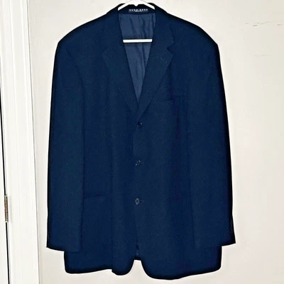 Chaqueta de traje para hombre Hugo Boss talla 44R negra lana virgen Foto 1 de 4