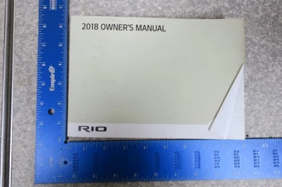 Kia Rio Owners Manual 2018 Book 18 Free Shipping OM940 - Image 1 of 2