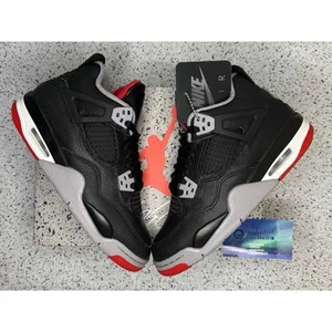 Jordan 4 Bred Reimagined 5 Youth - Picture 1 of 8
