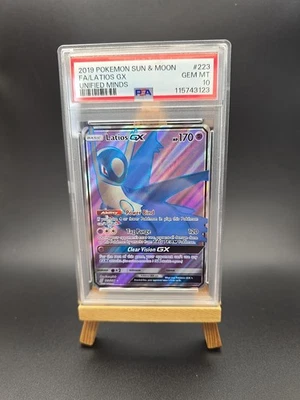 PSA 10 Latios GX 223/236 Unified Minds Full Art Graded Pokemon Card - Image 1 of 4