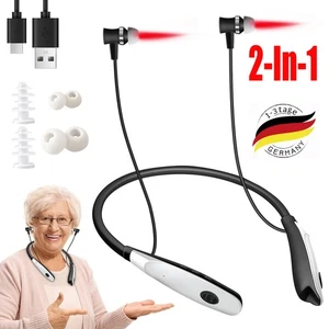 2024 Neu Tragbar Tinnitus Linderung Ohrstöpsel Nasenrhinitis 650 nm Rotlicht - Bild 1 von 18