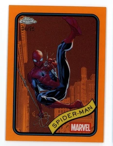 🕷️ 2025 Topps Chrome Marvel Spider-Man Orange Refractor /25 Extremely 🕸️🕷️ - Picture 1 of 2