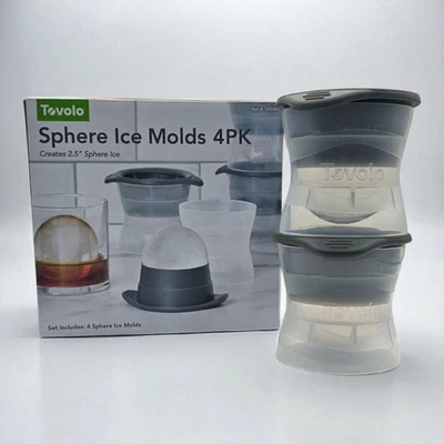 tovolo sphere ice molds 4pk 2.5" sphere ice - Image 1 of 4
