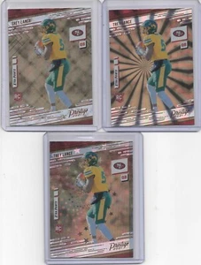 2021 Prestige Trey Lance RC Lot of 3 Xtra Points Astral Sunburst Diamond 204 - Picture 1 of 1