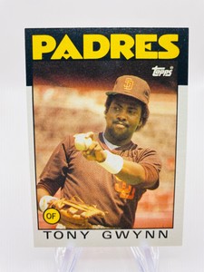 1986 Topps- Tony Gwynn #10- San Diego Padres- VG