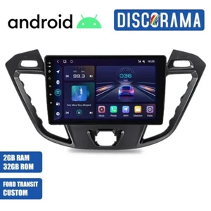 AUTORADIO ANDROID FORD TRANSIT CUSTOM 2013-2018 STEREO AUTO TOUCH 9" WIFI NAVI - Foto 1 di 6
