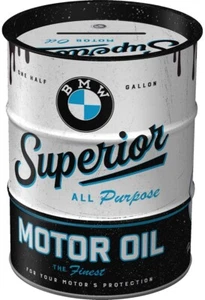 Vintage Style Retro Geldbox Ölfass Form Dose - BMW Superior Motoröl - Bild 1 von 4