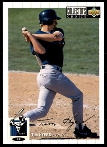 1994 Collector's Choice Silver Signature Tim Hyers RC San Diego Padres #612