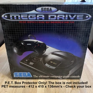 0.4mm P.E.T. Plastic Console Box Protector for Sega Megadrive 1 - Picture 1 of 2