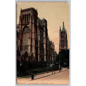 Postcard France Antique Bordeaux La Cathedrale Cote Est 0292 - Picture 1 of 2