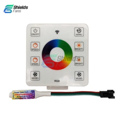 DC5-24V 8 Keys Panel LED Controller For WS2812B WS2811 Colorful LED Strip Lights - Image 1 of 4