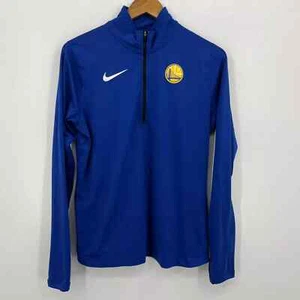 Nike Pullover Sweatshirt Women's L Blue Golden State Warriors Basketball 1/4 Zip - Picture 1 of 10