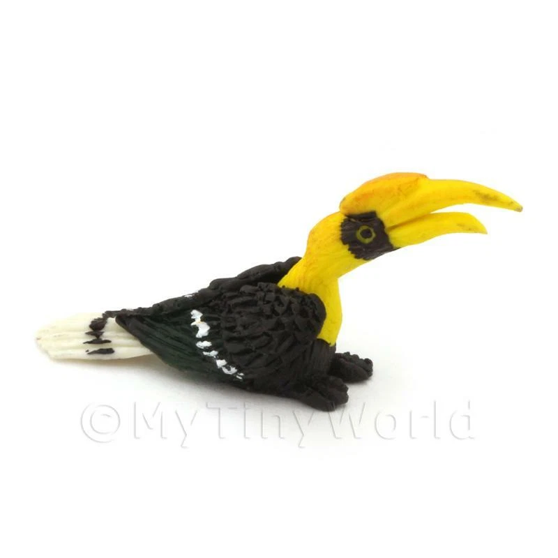 Fatto a Mano Miniatura per Casa Delle Bambole Giallo Collo Bucero - Immagine 1 di 1