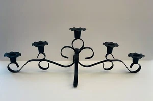 Candelabro vela hierro forjado negro vintage MCM AÑOS 60 votivos vendido por separado - Imagen 1 de 8