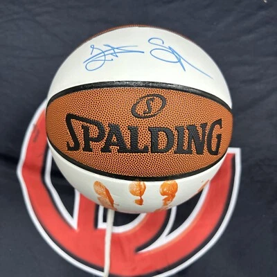 Latrell Sprewell Signed Spalding Basketball w/ Handprint Steiner CX - Изображение 1 из 4