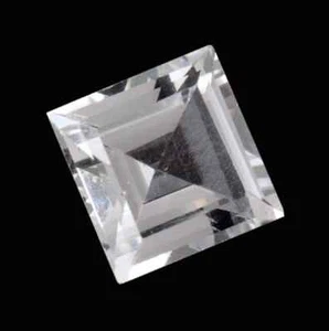 Genuine Natural Bright White Topaz Square Faceted Loose Stones (2x2mm - 12x12mm) - Picture 1 of 1