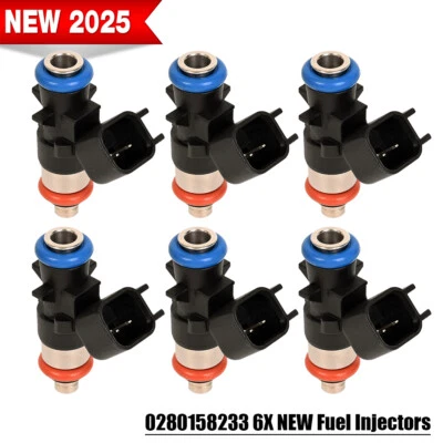 x6 NEW upgrade Fuel Injector for 2011-2019 Chrysler 300 3.6L V6 0280158233 — 第 1/4 张图片