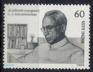 India 1989 Dr. S Radhakrishnan Former President Stamp 1v MNH - Picture 1 of 2