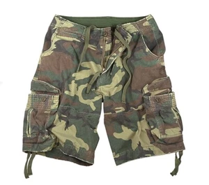Rothco Woodland Camo Vintage Infantry Utility Shorts - 2540 - Picture 1 of 18
