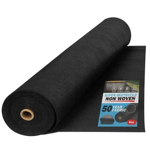 4, 6, 8 oz Non Woven Fabric for Landscaping, French Drains, Underlayment, Ero... - Picture 1 of 9