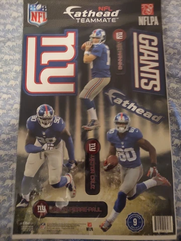 BRAND NEW!  NEW YORK GIANTS MANNING, CRUZ, PAUL FATHEAD TEAMMATES WALL DECALS! Cover