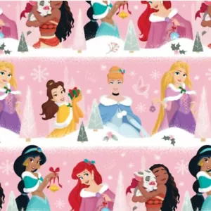 2 Rolls Of Disney Princess Gift Wrap 40 sq Ft Each Christmas - Picture 1 of 2