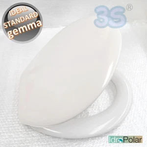 SEDILE COMPATIBILE PER WC SOSPESO GEMMA IDEAL STANDARD CERNIERE IN ACCIAIO - Foto 1 di 10