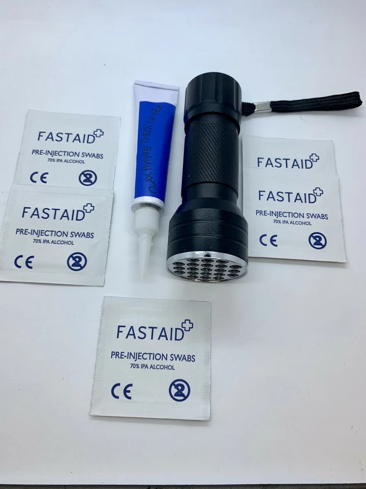 10ml Colle UV Visqueux, Dense en Tube de Montage de Mouches, 21 LED Torche UV - Photo 1/1