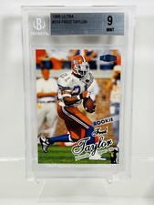1998 Ultra Fred Taylor ROOKIE card #214 BGS 9 Mint