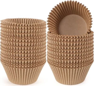 Jumbo Cupcake Liners Natural Muffin Baking Cups 300-Count No Smell Food Grade - Picture 1 of 3