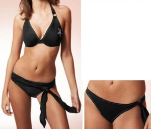 Freya Black Russian Underwired Halterneck Bikini Top and or Briefs Bottoms - Imagen 1 de 4