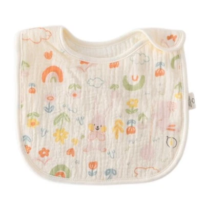 Pañuelo recién nacido bebé suave paño de mano en forma de U toallas de saliva suministros para bebés Foto 1 de 4